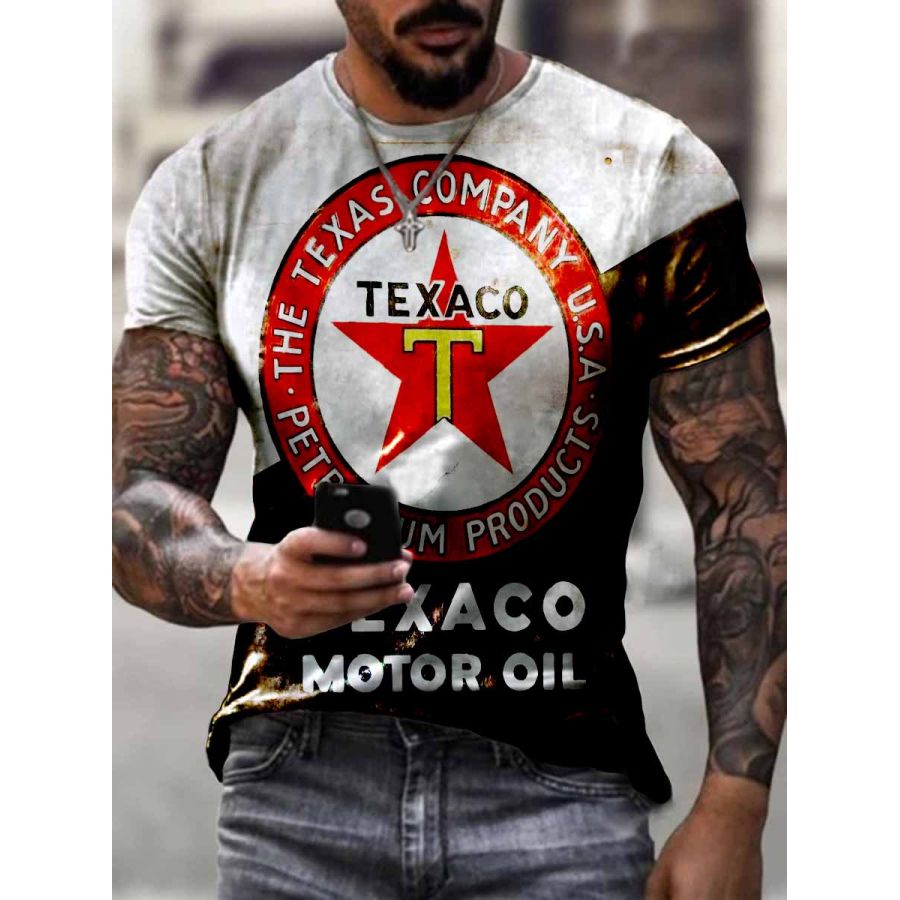 

Mens Lubricant Motorcycle Print T-shirt