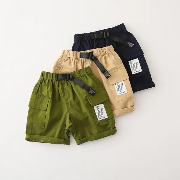 【18M-9Y】Boys Trendy Overalls Shorts - Popopiestyle.com 