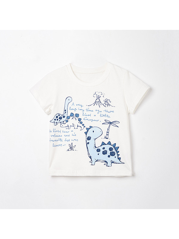 【18M-9Y】Boys Cartoon Print Short Sleeve T-shirt