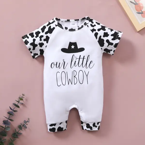 Baby Cow Print Coveralls - Popopiestyle.com 