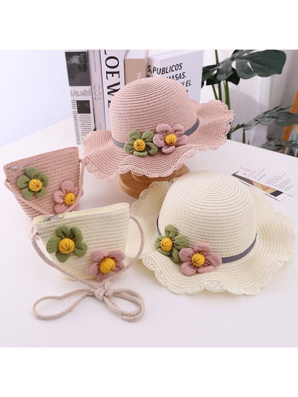 Sweet Flower Hat and Bag Set