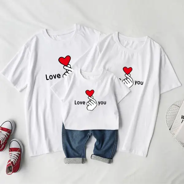 Family Outfits Short-sleeved T-shirts - Popopiestyle.com 