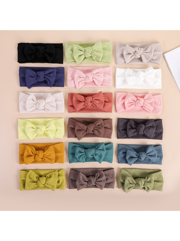 Girls Knitted Bow Hairband