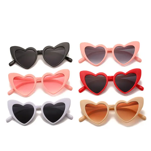 Kids Fashion Love Peach Heart Sunglasses - Popopiearab.com 