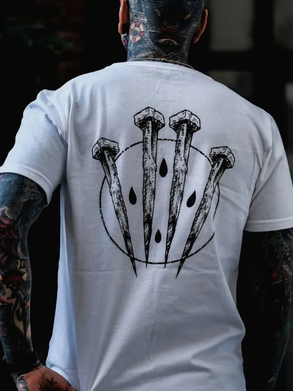 Street Style Graphic Printed Mens T-shirt - Oasisjoy.com 