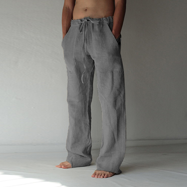 Mens linen cozy casual pants - timetomy.com