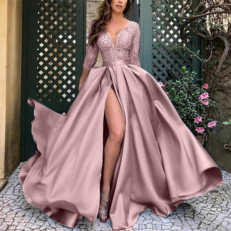 Womens Bronzing Big Sexy Long Skirt Dress