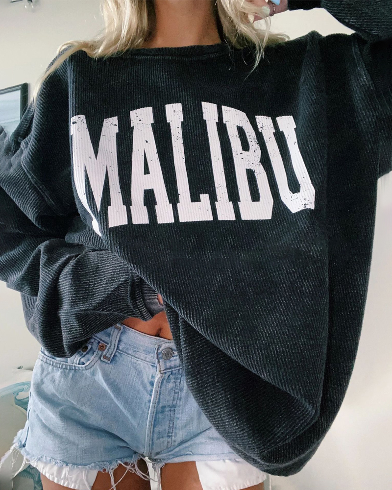 Vintage Basic Long Sleeve Sweatshirt