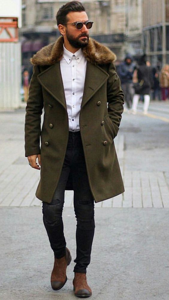 Мужское пальто кэжуал