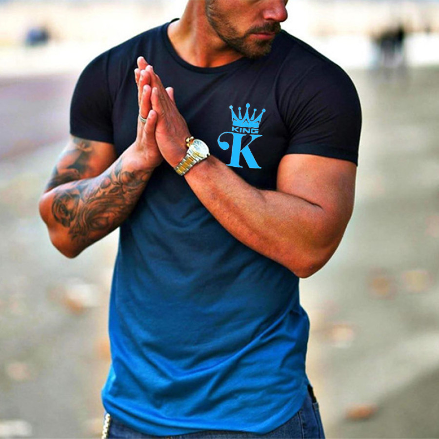 

Vintage Print Short Sleeve T-shirt