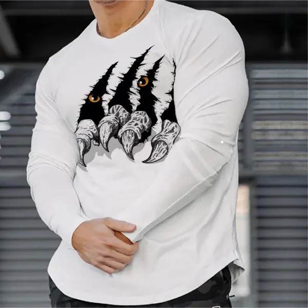 Fierce Printed Long Sleeve T-shirt - Sanhive.com 