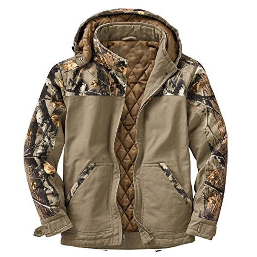 

Mens Winter Camouflage Thick Casual Jacket