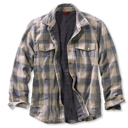 Checked Lapel Plus Velvet Padded Brushed Jacket