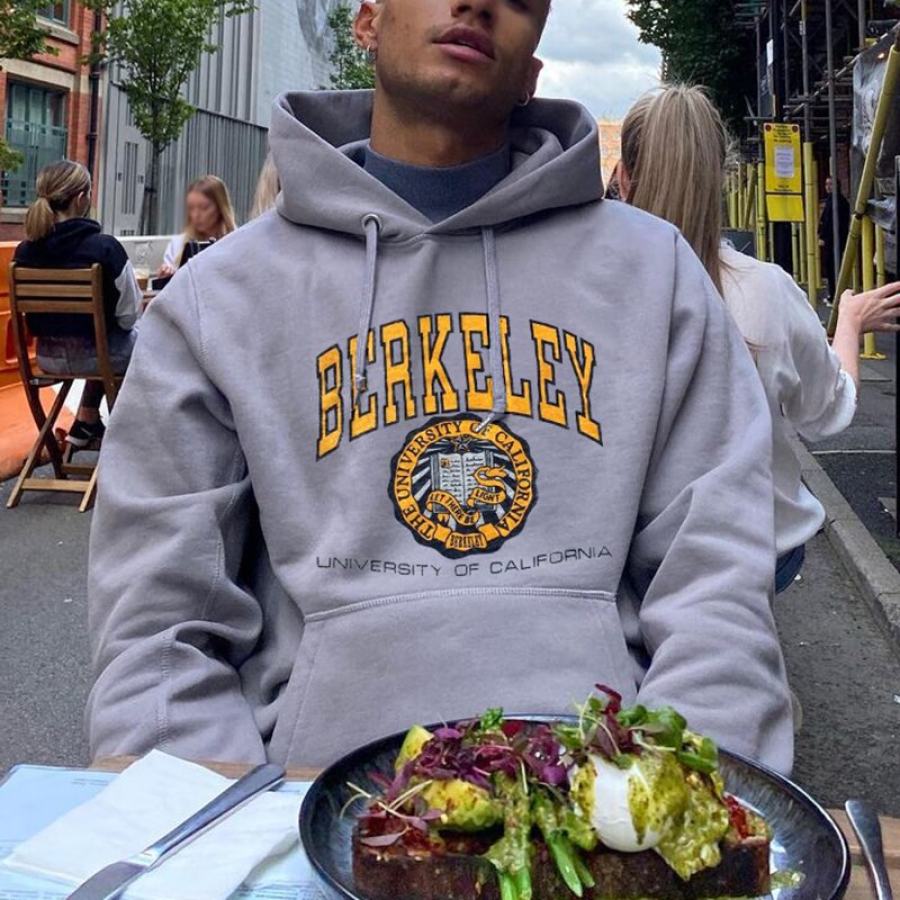 

Men's Modern Casual Printed Color Long Sleeve Hoodie