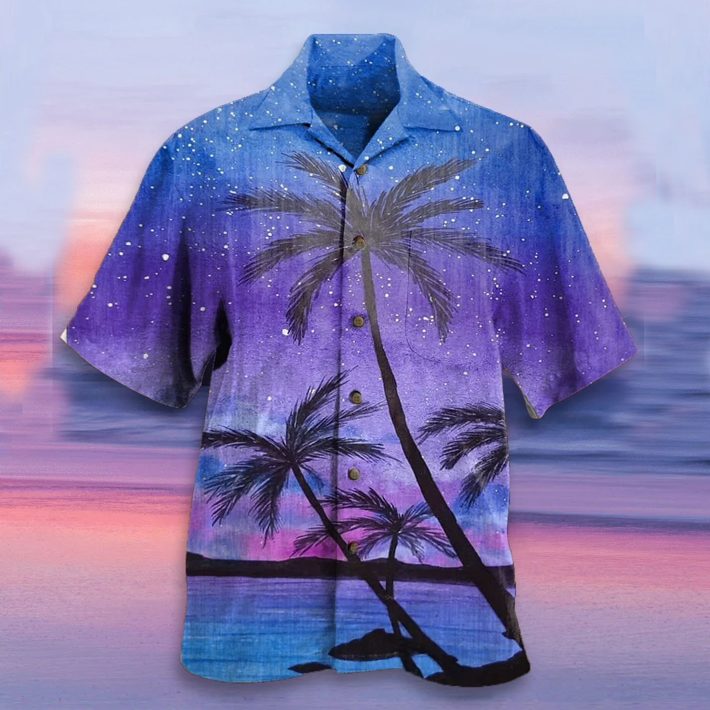Men's Coconut Short Sleeve Chic Beach Shirt
