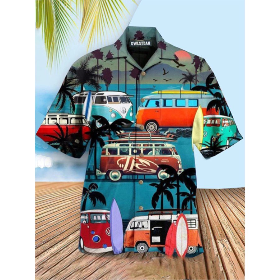 

Men's Coconut Travel Short Sleeve Beach Shirt