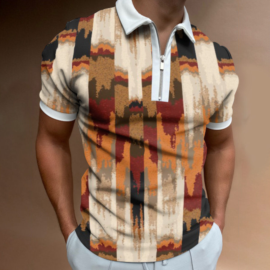 

Camisa Pólo Masculina Vintage Com Estampa De Totem