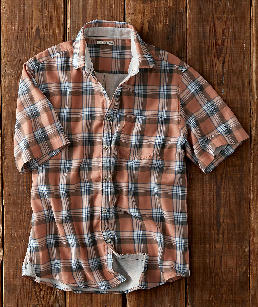 Men's Outdoor Vintage Check Chic Short Sleeve Shirt