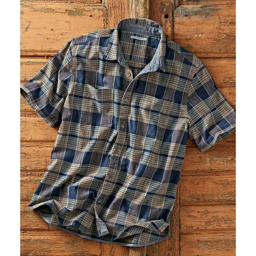 

Men's Outdoor Plaid Short Sleeve Shirt