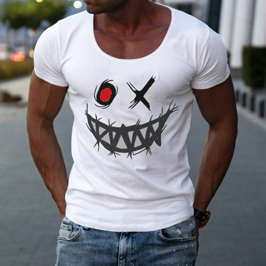 

Men's Fashion Printed Casual Slim Fit Short Sleeve T-Shirt