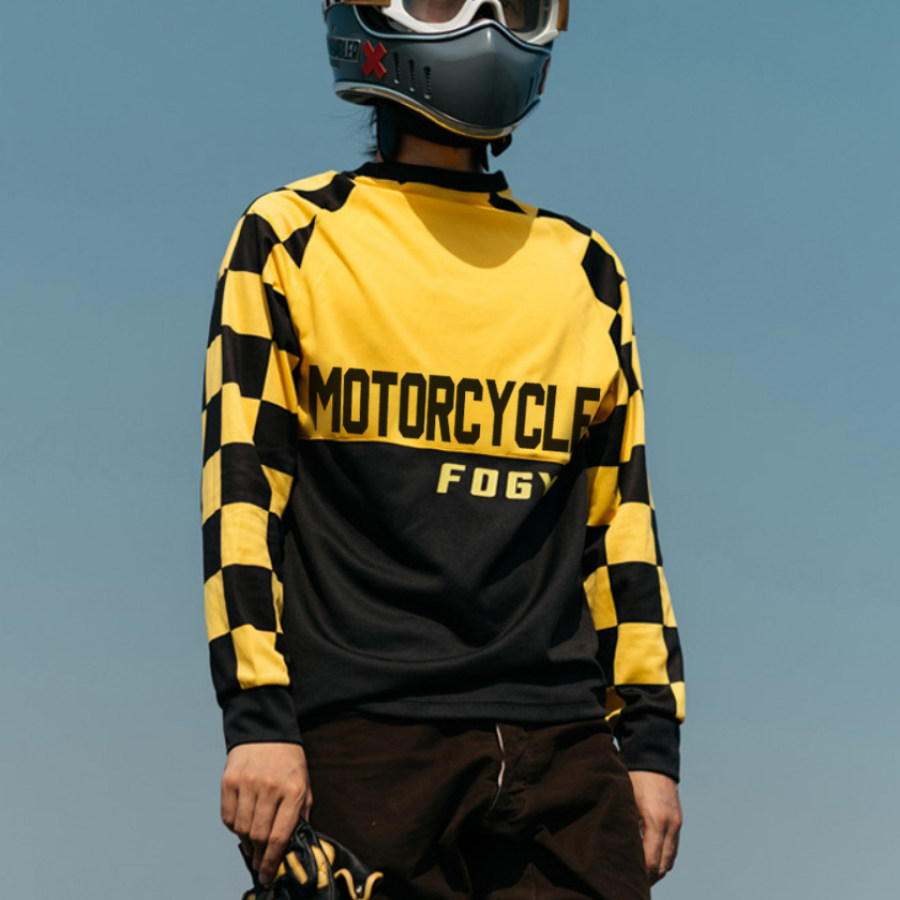

Retro Summer Quick-drying Motorcycle Long-sleeved T-shirt