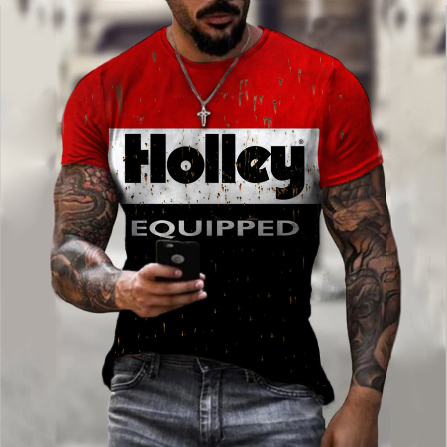 

Men's Fashion Print Short Sleeve T-Shirt