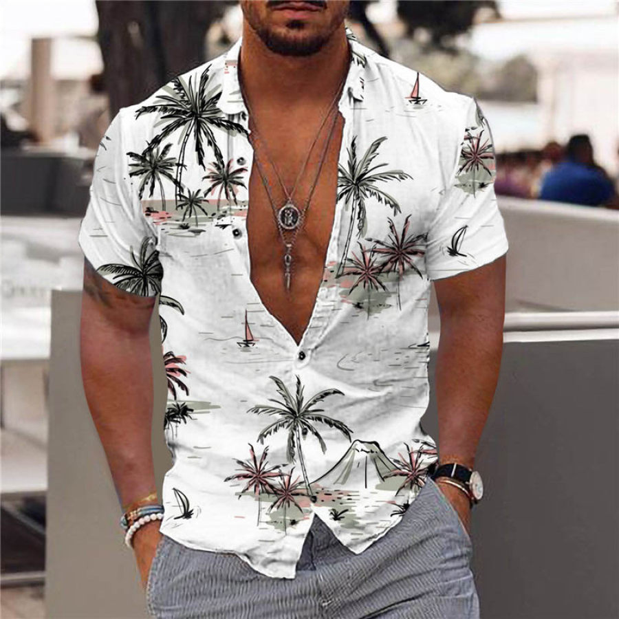 

Men's Hawaii Coconut Casual Beach Shirt