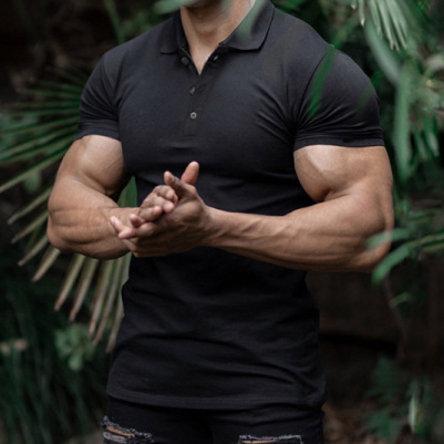 

Muscular Men Sports PoloShirt