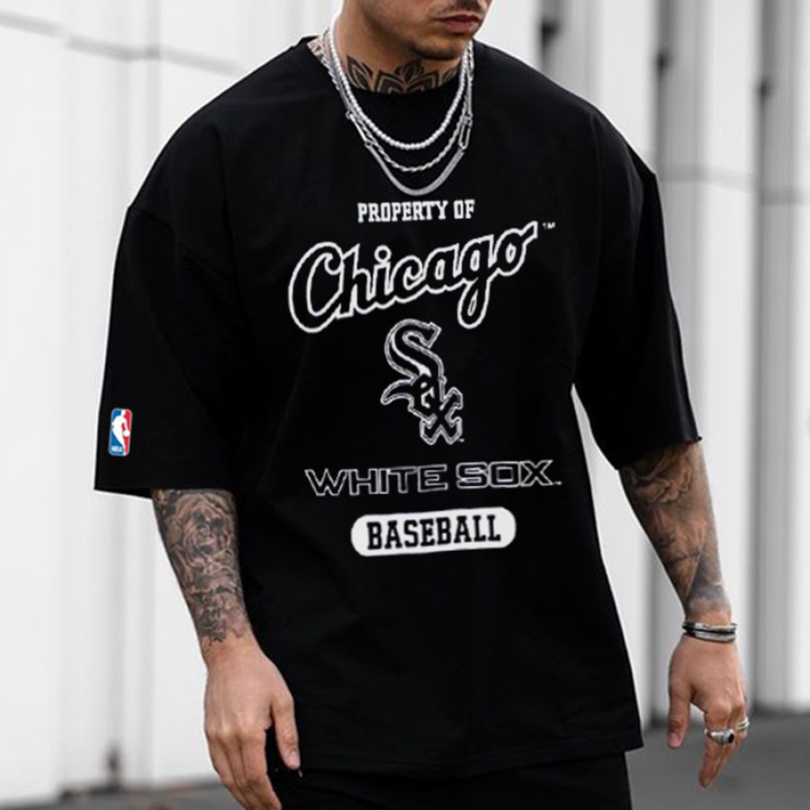 

Men's Baseball Team Print Casual Vintage T-Shirt