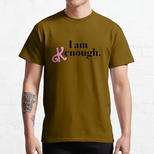 I Am Kenough Men's Breathable Casual Graphic T-Shirt - Cotosen.com
