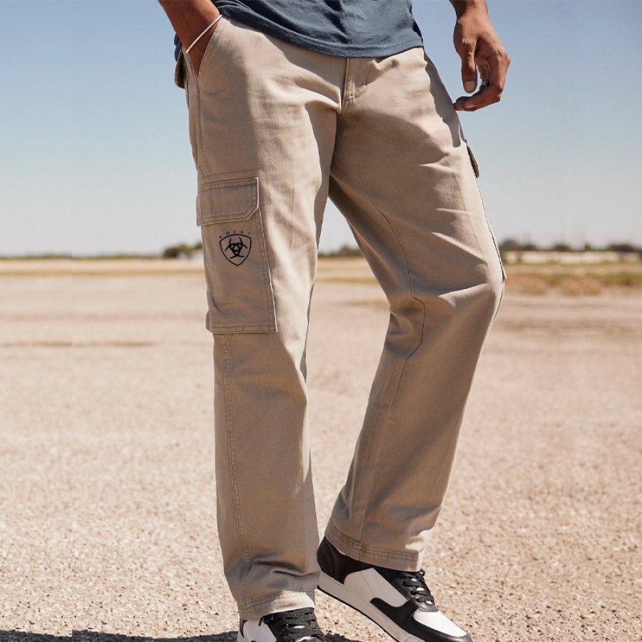 

Men's Multi Pocket Cargo Pants Comfortable Outdoor Trousers
