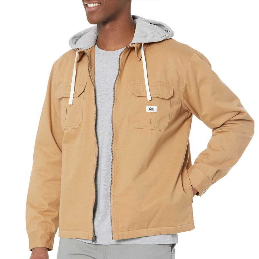 

Men's Loose Paneled Casual Hooded Jacket