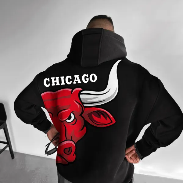 Felpa Con Cappuccio Oversize Di Chicago - Faciway.com 