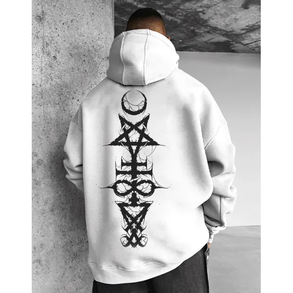 Satan Totem Print Pullover Sweatshirt - Suystar.com 