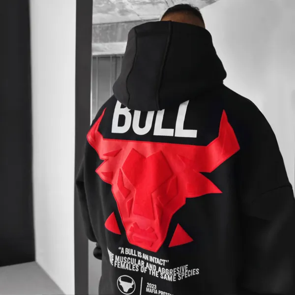 Übergroßer Bull-Hoodie - Faciway.com 