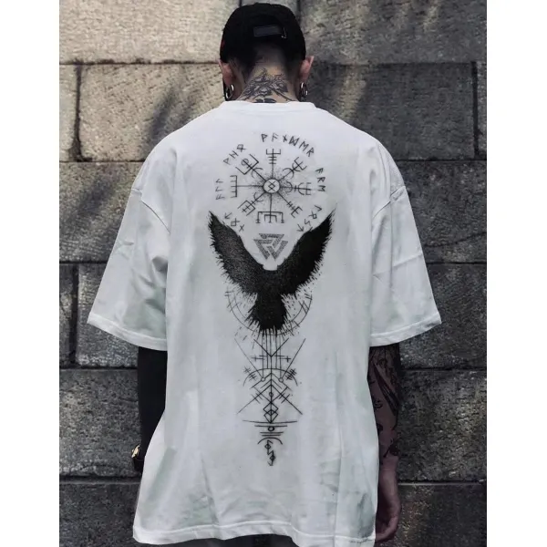 Valkyrie Vintage Spell Raven Totem T-Shirt - Suystarshop.com 