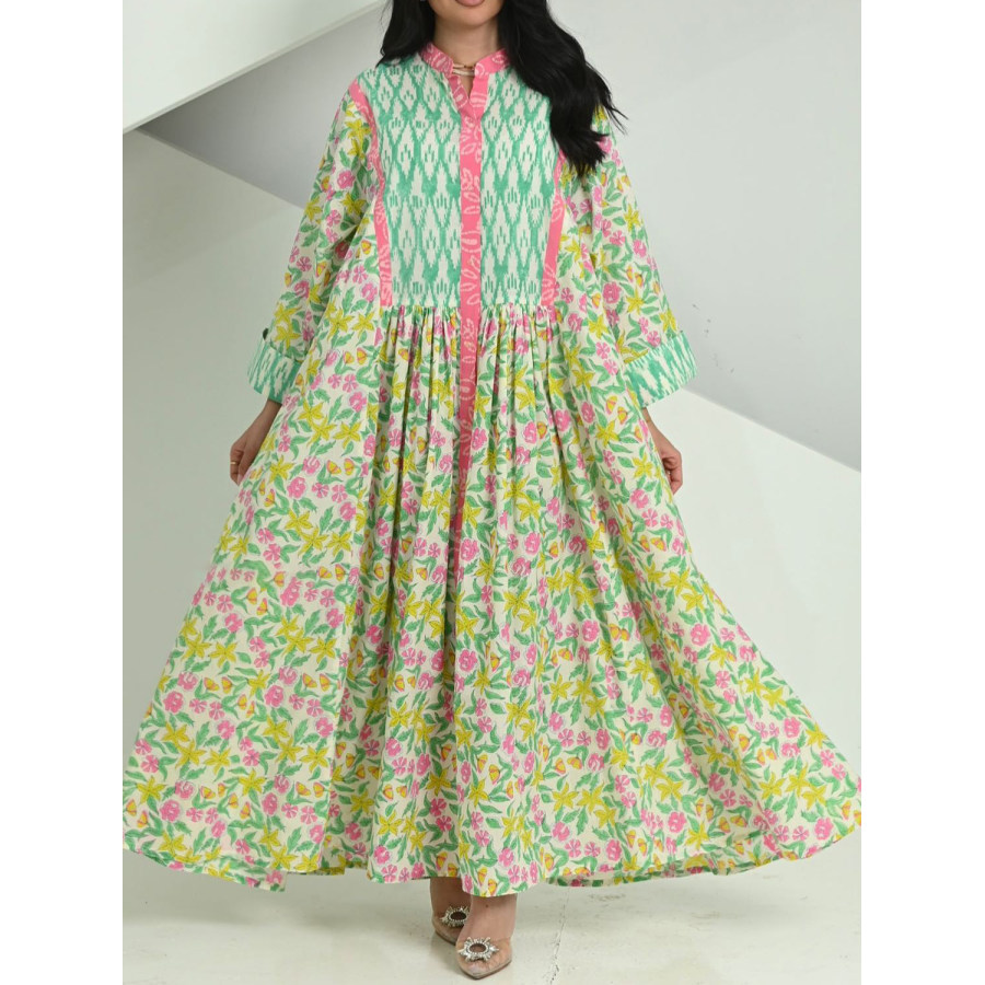 

Women Kaftan Dress Stylish Premium Floral Print Robe Dress