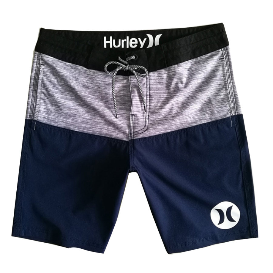 

Hurley Herren 18" Boardshort Color Block Splicing Kordelzug Surfshorts