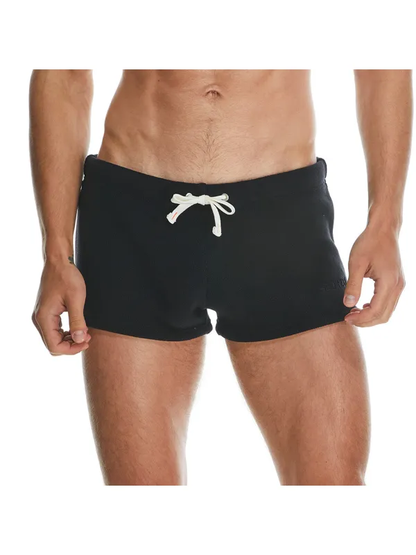 Men's Solid Color Lace-up Shorts - Spiretime.com 