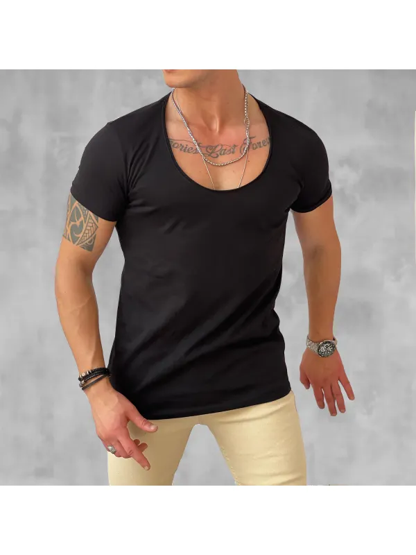 Tight-fitting Basic T-shirt - Ootdmw.com 