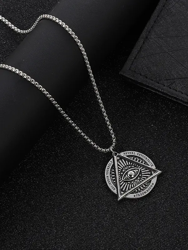 Devil's Eye Men's Necklace Fashion Punk Style Men's Pendant Jewelry Ornaments - Oasisjoy.com 