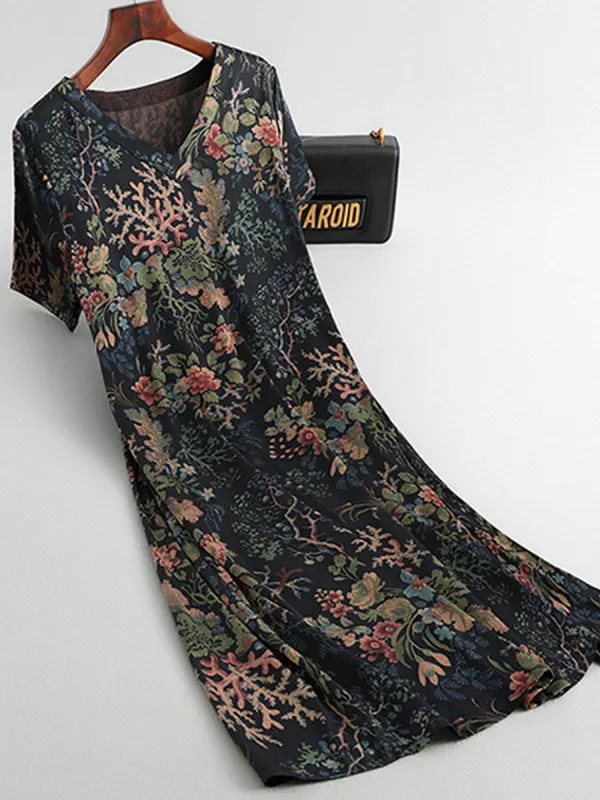 Summer Printed Short-sleeved Dress - Plazabery.chimpone.com 