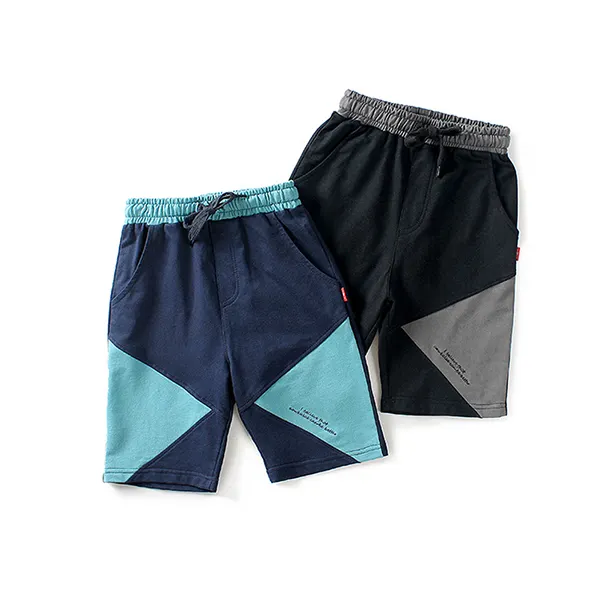 【4Y-13Y】Boys Contrast Stitching Trendy Shorts - Popopiestyle.com 