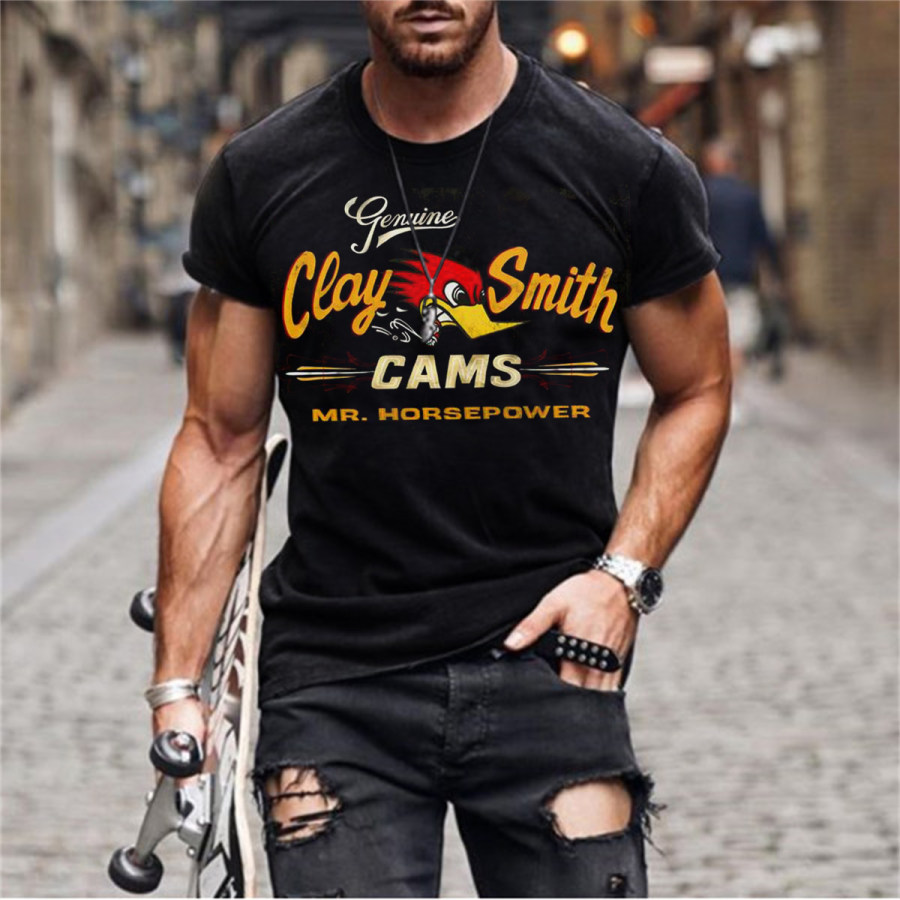 

Mens MrHorsepower Printed Casual T-Shirt