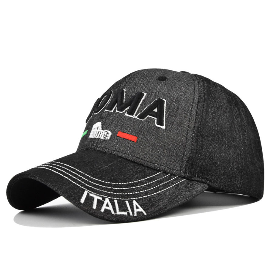 

Men's embroidery distressed cap