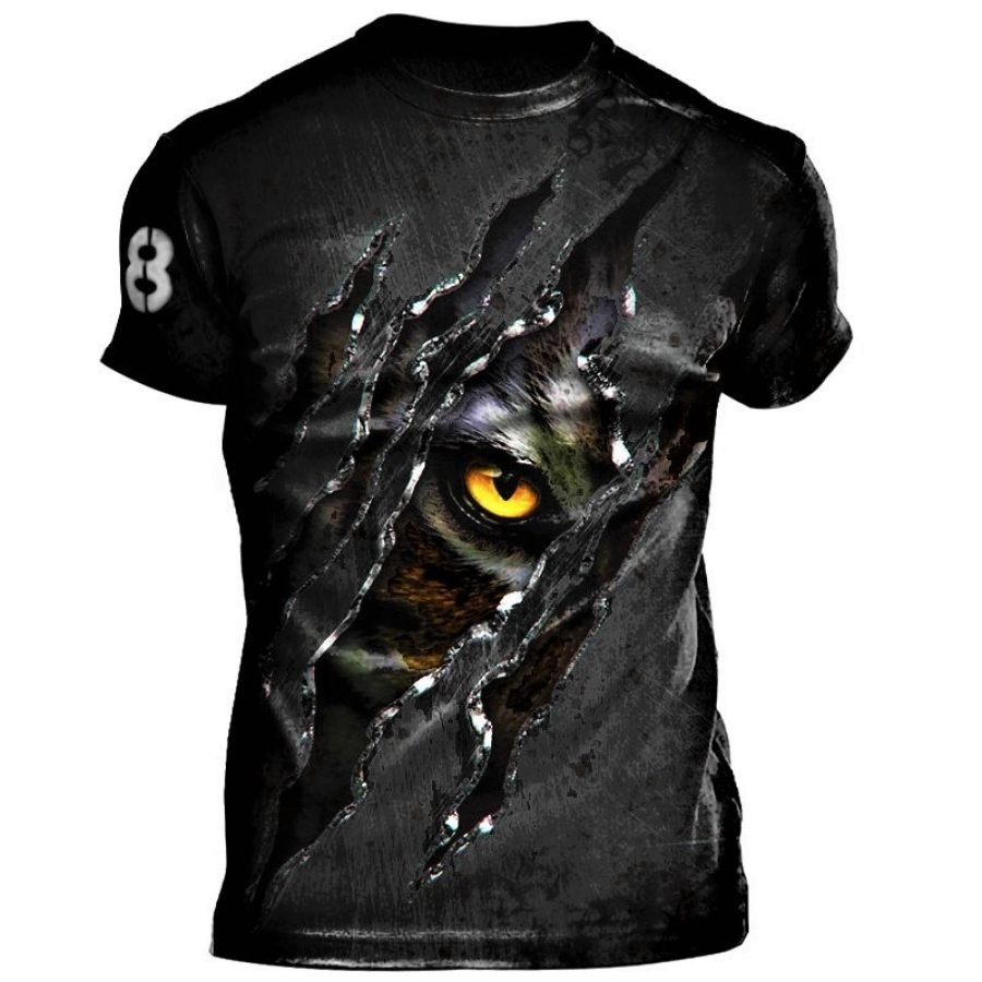 

Mens Retro Tactics Printed T-shirt -Hawkeye