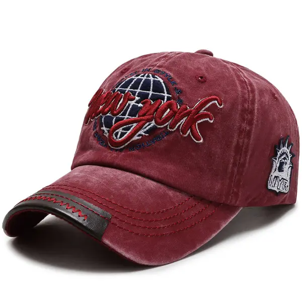 Men's retro letter embroidery cap - Styletaken.chimpone.com 