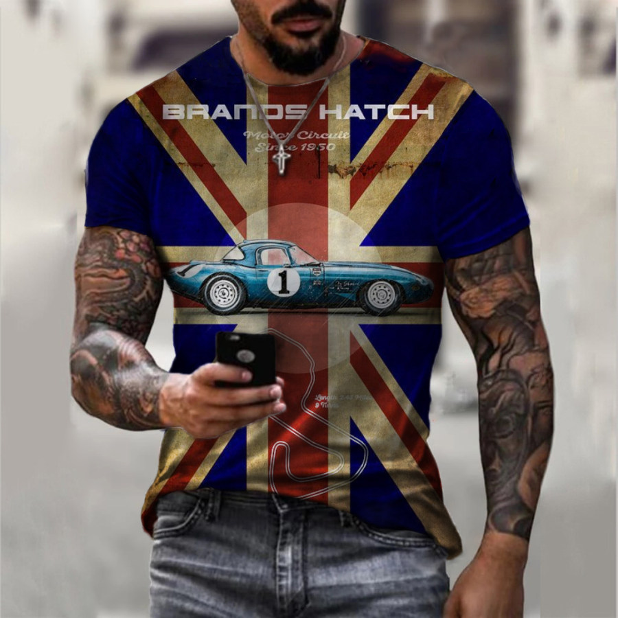 

Retro Poster Print Casual T-shirt
