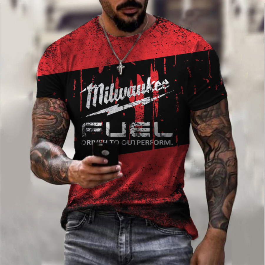 

Milwaukee Svg Retro Casual T-shirt