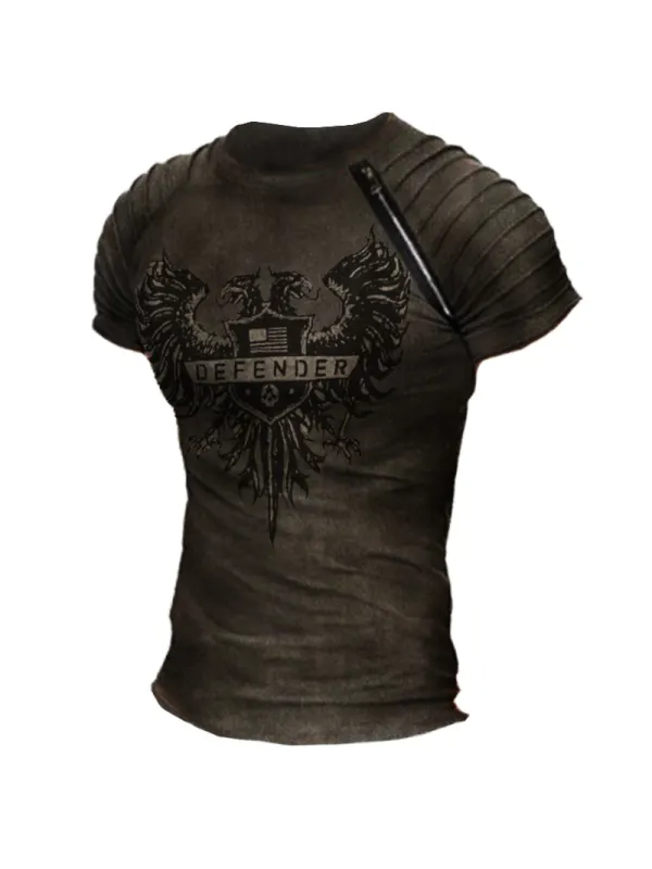 Double-headed eagle short sleeve T-shirt - Plazabery.chimpone.com 